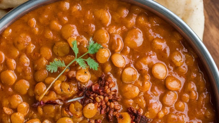 Spiced Red Lentil Dal with Naan - Featured
