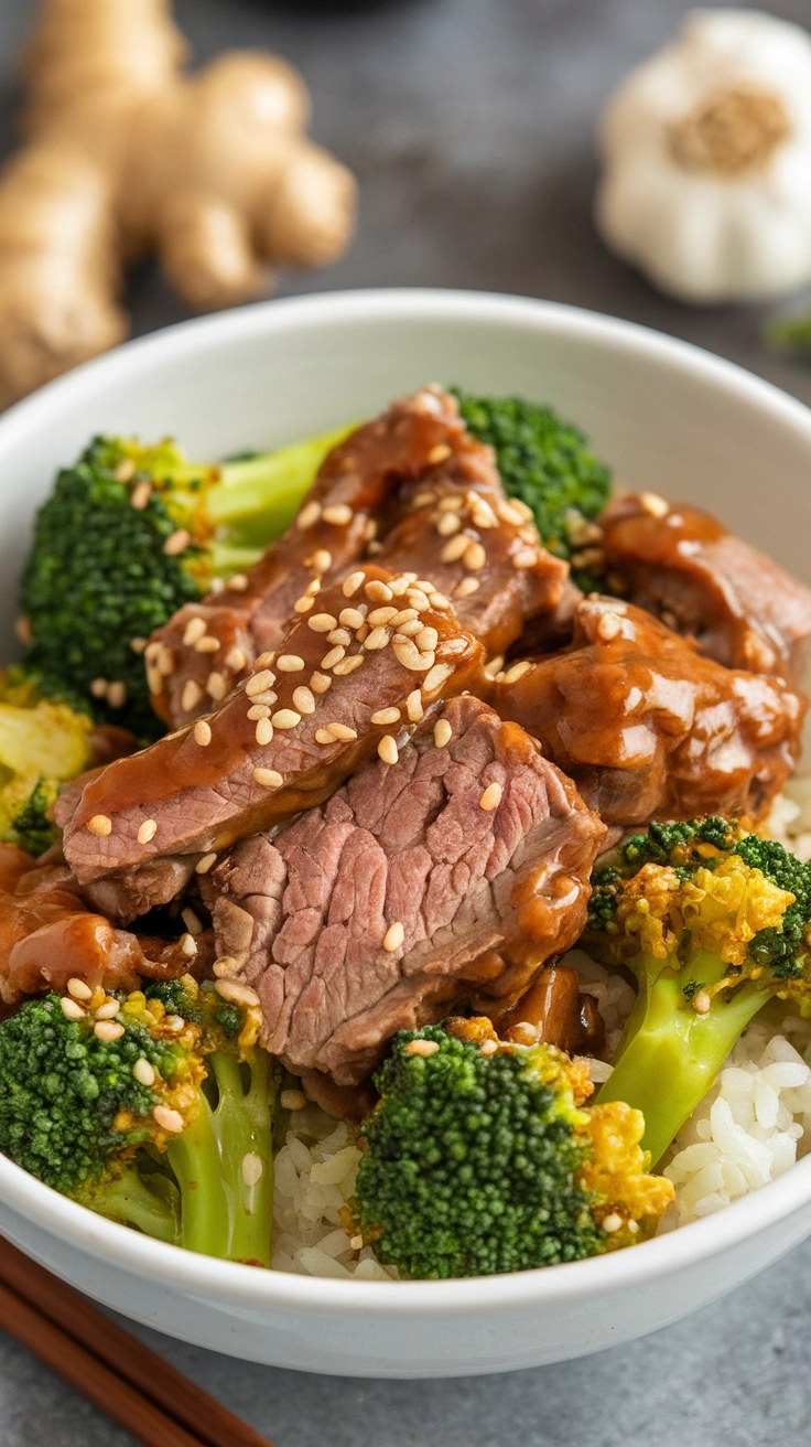 Teriyaki Beef and Broccoli Bowls