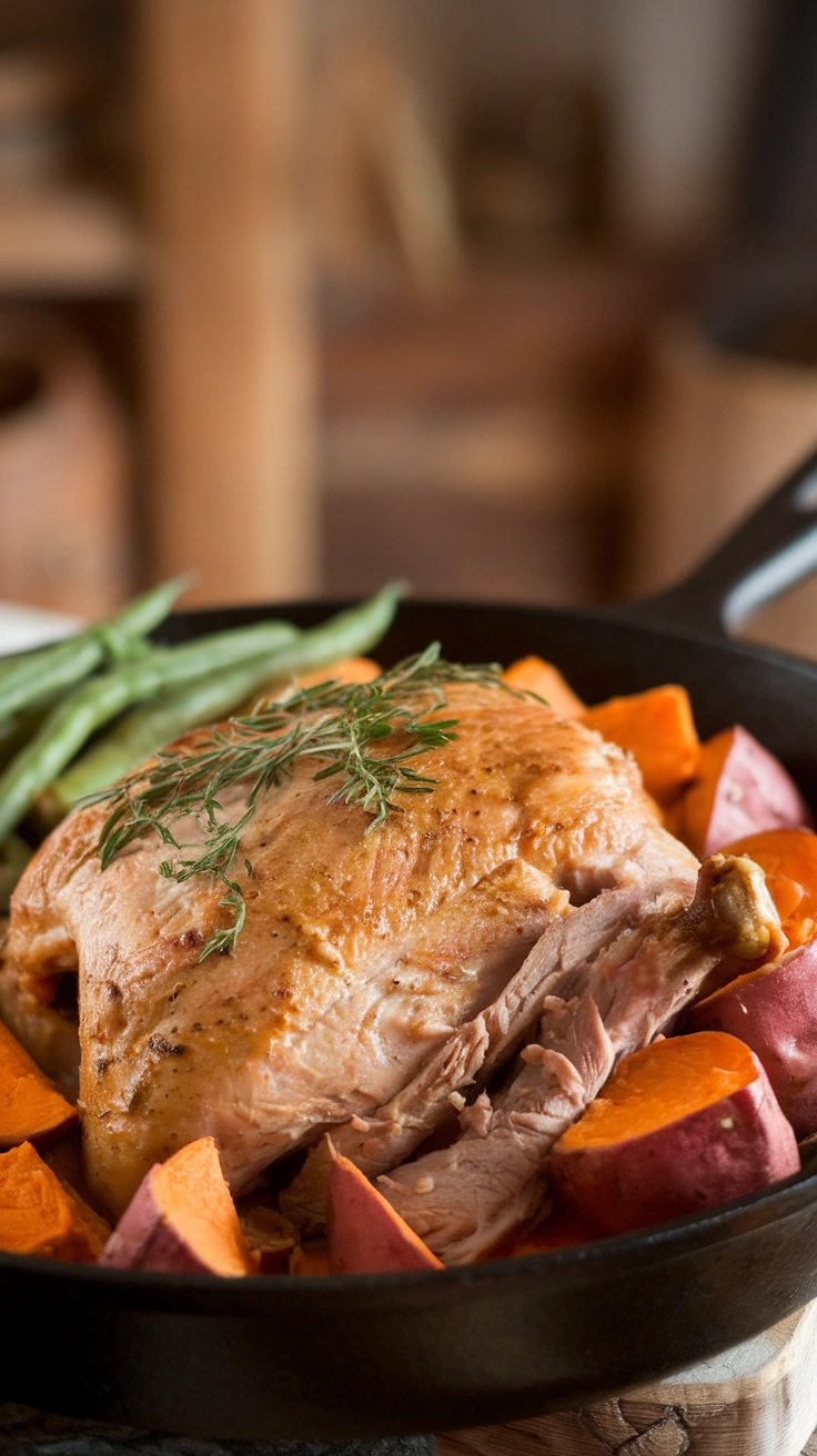 Turkey and Sweet Potato Skillet