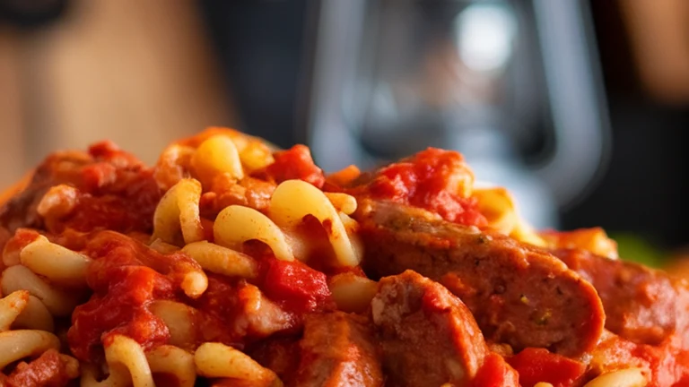 Turkey Sausage and Pepper Pasta - Featured