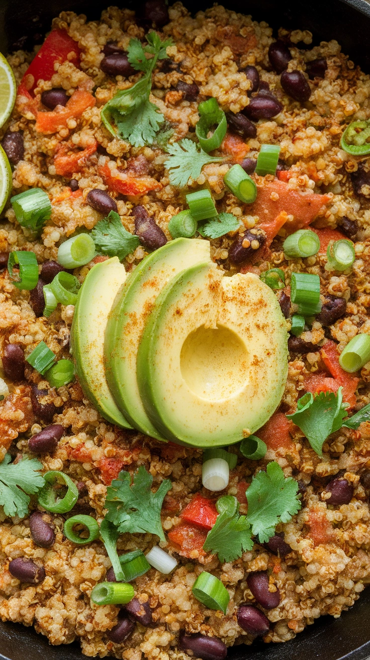 Vegetarian Mexican Quinoa Skillet