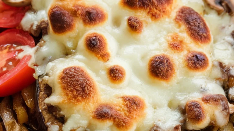 Aubergine and Onion Vegetable Pie - Featured