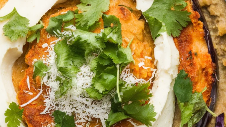 Baingan Bartha (South Indian Eggplant with Coconut and Chili) I - Featured