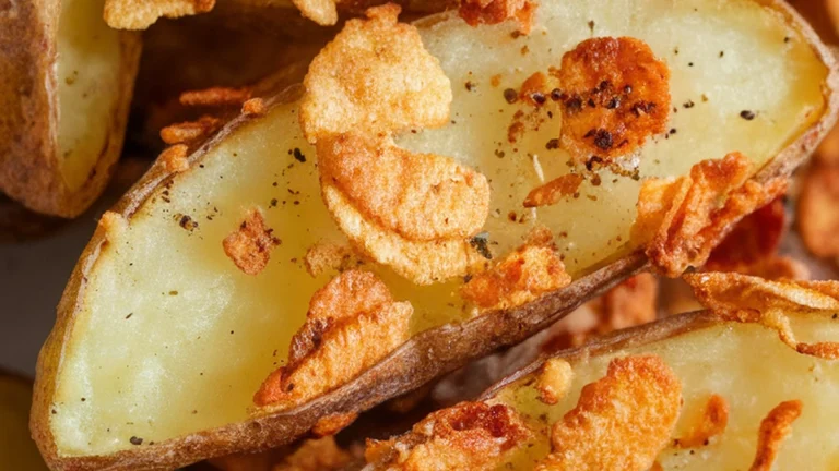 Breaded Potato Wedges - Featured